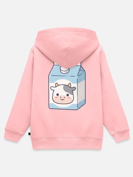 Milch - Kinder Premium Organic Zip Hoodie - Rosa