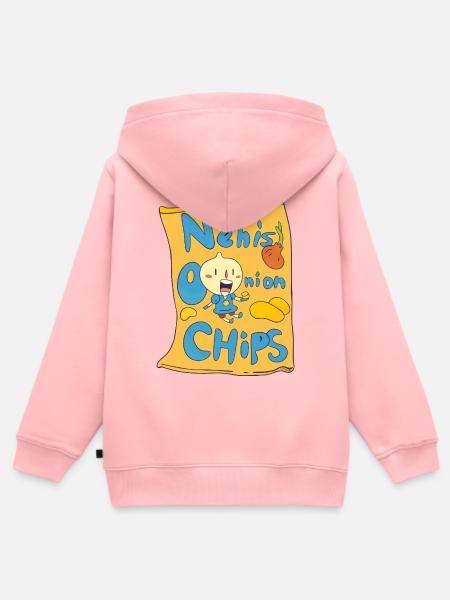 Nenis onion chips - Kinder Premium Organic Zip Hoodie - Rosa