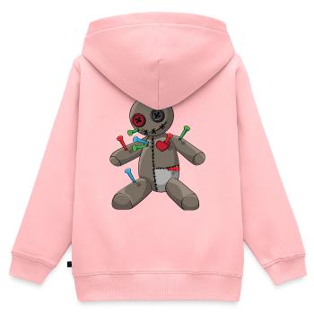 Phasmophobia Voodoo Puppe mit bunte Nadeln - Kinder Premium Organic Zip Hoodie - Rosa - Hinten - AI Model Kid Female (0cm)