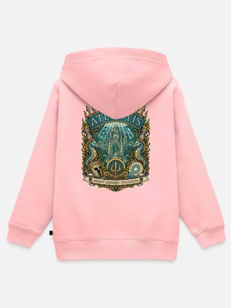 Atlantis: Alte Seezitadelle - Kinder Premium Organic Zip Hoodie - Rosa