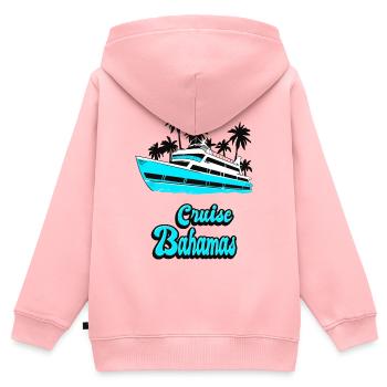 Cruise Bahamas Yacht Design - Kinder Premium Organic Zip Hoodie - Rosa - Hinten - AI Model Kid Female (0cm)