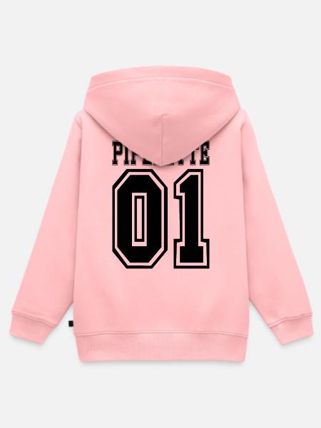 QUASSELSTRIPPE - Kinder Premium Organic Zip Hoodie - Rosa