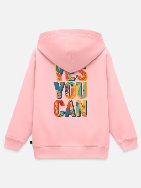 Positive vibes - Kinder Premium Organic Zip Hoodie - Rosa