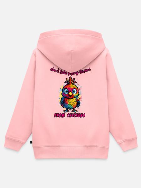 Adler & Hühner - Kinder Premium Organic Zip Hoodie - Rosa