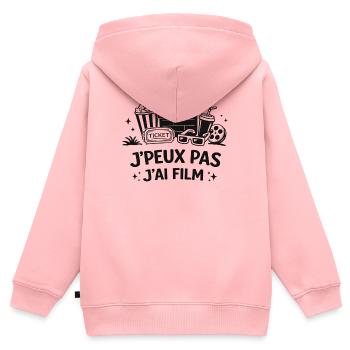Ich kann keinen Film haben – Humor Kino Kino Kino Kino - Kinder Premium Organic Zip Hoodie - Rosa - Hinten - AI Model Kid Female (0cm)