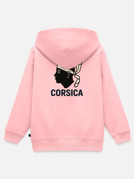 Modernes Korsika - Kinder Premium Organic Zip Hoodie - Rosa