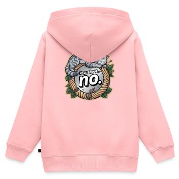 Bkh silver tabby no - Kids Premium Organic Zip-up Hoodie - rose - Back - AI Model Kid Female (0cm)