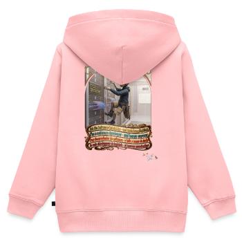 Heuschrecke JOGUE Software Entwickler IT Pop Art - Kinder Premium Organic Zip Hoodie - Rosa - Hinten - AI Model Kid Female (0cm)