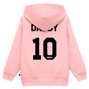 Daddy 2019 - Kinder Premium Organic Zip Hoodie - Rosa - Hinten - AI Model Kid Female (0cm)