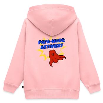 Papa Mode aktiviert Superheld Bester Papa Superdad - Kinder Premium Organic Zip Hoodie - Rosa - Hinten - AI Model Kid Female (0cm)