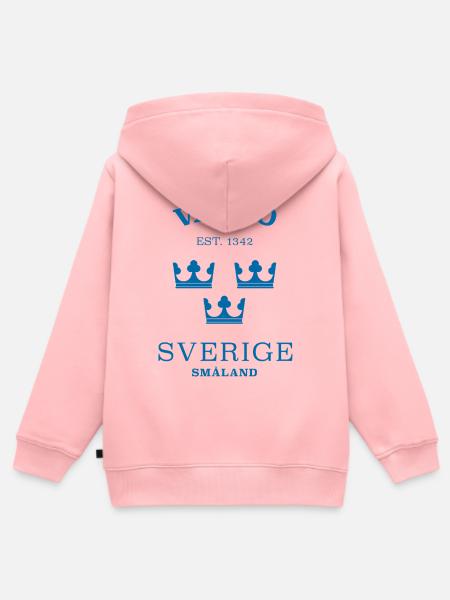 Växjö Sverige Schweden - Kinder Premium Organic Zip Hoodie - Rosa