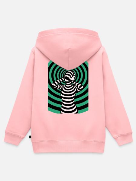 Hypnos, Halluzination  - Kinder Premium Organic Zip Hoodie - Rosa