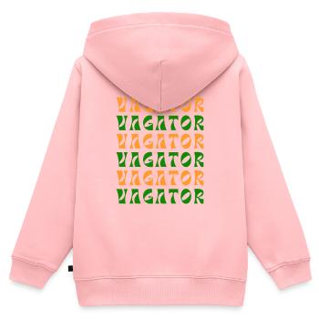 Vagator Indian Retro Pattern - Kids Premium Organic Zip-up Hoodie - rose - Back - AI Model Kid Female (0cm)