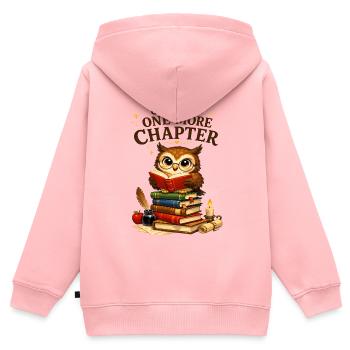 Un chapitre de plus - Sweat Premium à capuche zippé enfant bio - rose - Dos - AI Model Kid Female (0cm)
