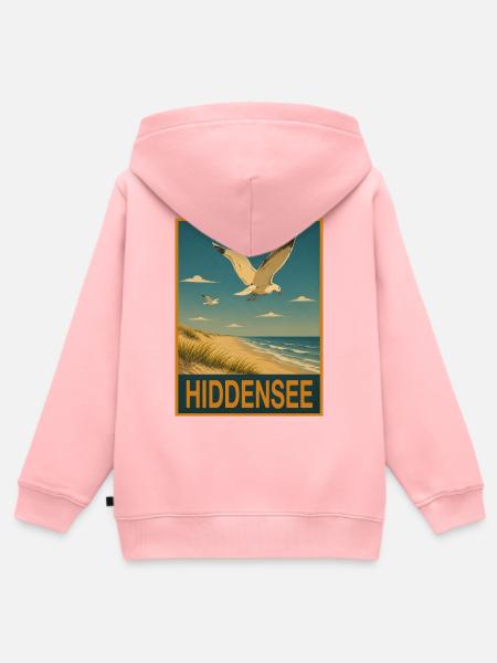 Hiddensee Möwe - Kinder Premium Organic Zip Hoodie - Rosa