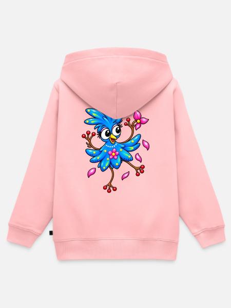 Käthe Knospe  - Kinder Premium Organic Zip Hoodie - Rosa