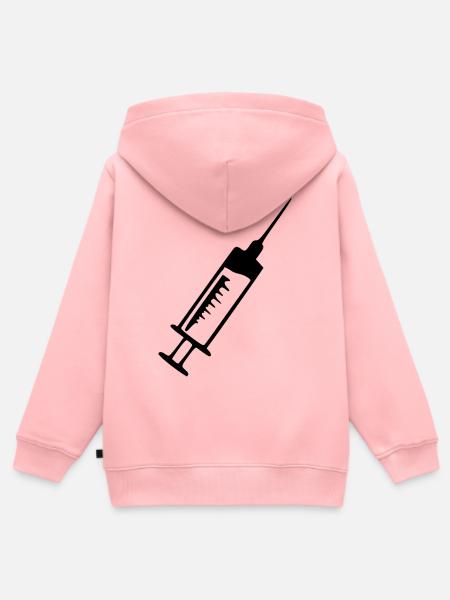 Spritze Arzt Ärztin Geschenk - Kinder Premium Organic Zip Hoodie - Rosa