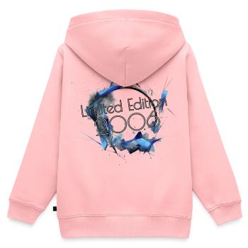 Limitierte Edition 2006 Geburtstag Geschnenk - Kinder Premium Organic Zip Hoodie - Rosa - Hinten - AI Model Kid Female (0cm)