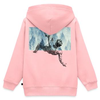 Der Untergang des majestätischen Ikarus - Kinder Premium Organic Zip Hoodie - Rosa - Hinten - AI Model Kid Female (0cm)