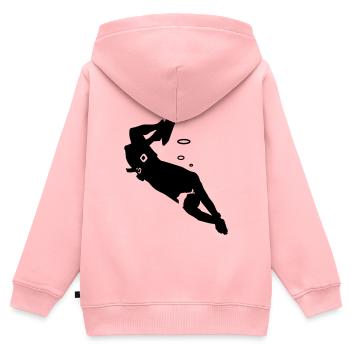 Diver - Kids Premium Organic Zip-up Hoodie - rose - Back - AI Model Kid Female (0cm)