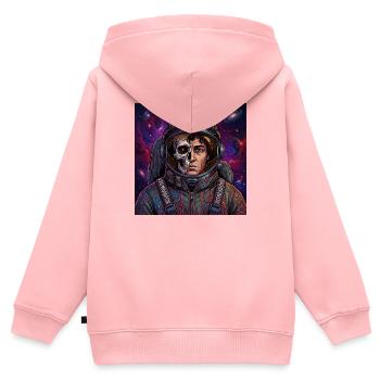 Dead in Space - Kinder Premium Organic Zip Hoodie - Rosa - Hinten - AI Model Kid Female (0cm)