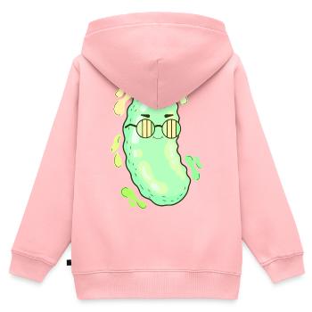 Schicke Pickle-Sonnenbrillen - Kinder Premium Organic Zip Hoodie - Rosa - Hinten - AI Model Kid Female (0cm)