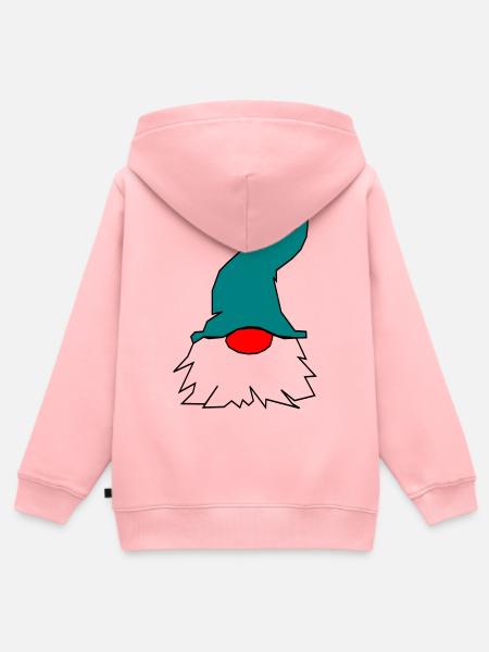 blauer_wichtel_21 - Kinder Premium Organic Zip Hoodie - Rosa