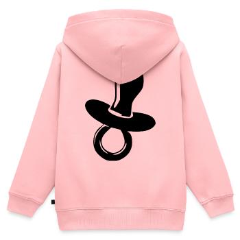 Baby Geburt Geschenk  - Kinder Premium Organic Zip Hoodie - Rosa - Hinten - AI Model Kid Female (0cm)