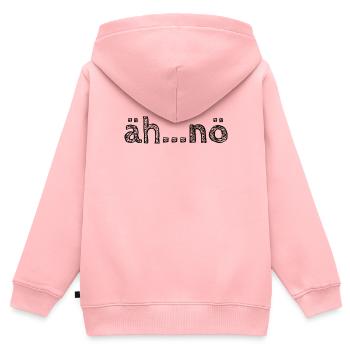 äh...nö - Kinder Premium Organic Zip Hoodie - Rosa - Hinten - AI Model Kid Female (0cm)