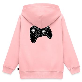 Gaming Controller Black - Kids Premium Organic Zip-up Hoodie - rose - Back - AI Model Kid Female (0cm)
