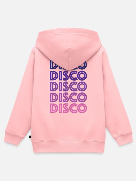 Disco Disco Disco - Kinder Premium Organic Zip Hoodie - Rosa