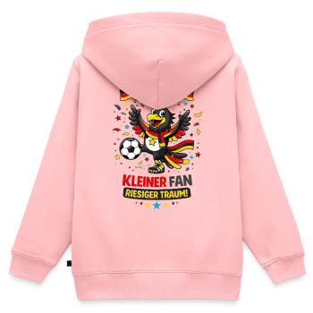 Little Germany Fan – Eagle Football 2026 - Kids Premium Organic Zip-up Hoodie - rose - Back - AI Model Kid Female (0cm)