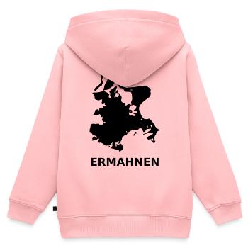 Rügen sozusagen - Kinder Premium Organic Zip Hoodie - Rosa - Hinten - AI Model Kid Female (0cm)
