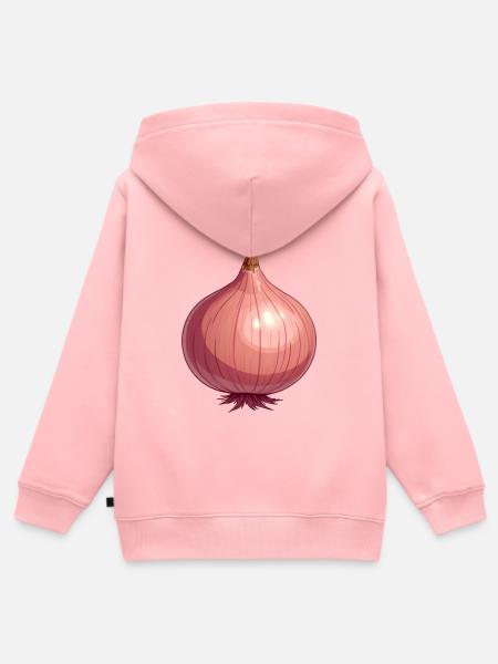 Zwiebel - Kinder Premium Organic Zip Hoodie - Rosa