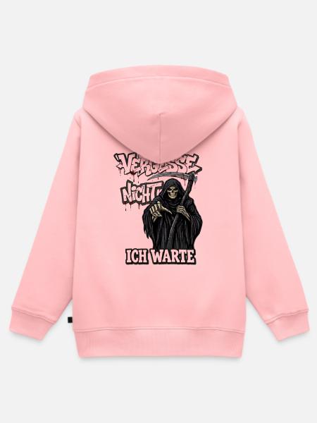 Sensenmann der Nacht - Kinder Premium Organic Zip Hoodie - Rosa