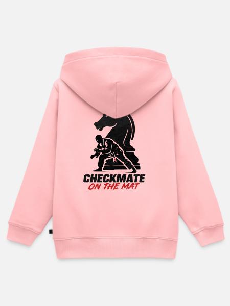 Schachmatt auf der Matte – BJJ - Kinder Premium Organic Zip Hoodie - Rosa