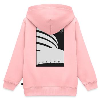 Moderne Architektur: Guggenheim Museum - Kinder Premium Organic Zip Hoodie - Rosa - Hinten - AI Model Kid Female (0cm)