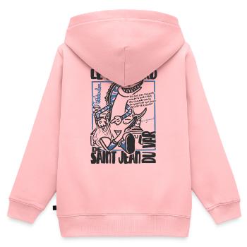 Wahoo aus Saint Jean du Var - Kinder Premium Organic Zip Hoodie - Rosa - Hinten - AI Model Kid Female (0cm)