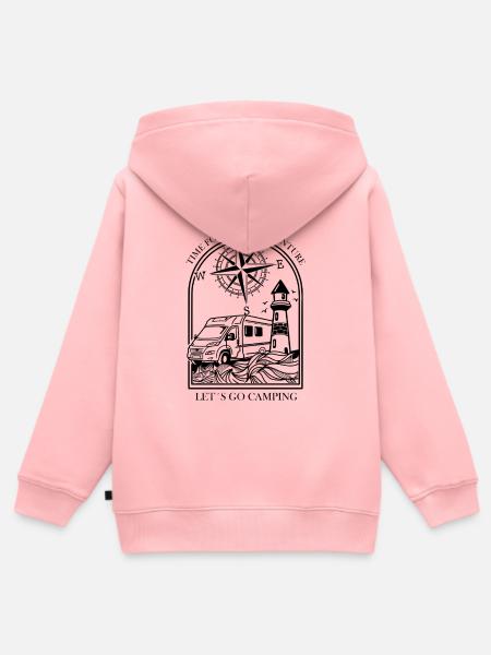 Wohnmobil Design - Kinder Premium Organic Zip Hoodie - Rosa