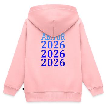 Abitur 2026 Spruch - Kinder Premium Organic Zip Hoodie - Rosa - Hinten - AI Model Kid Female (0cm)