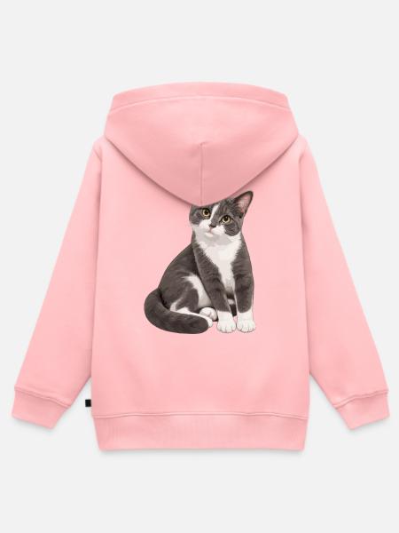 Balu - Kinder Premium Organic Zip Hoodie - Rosa