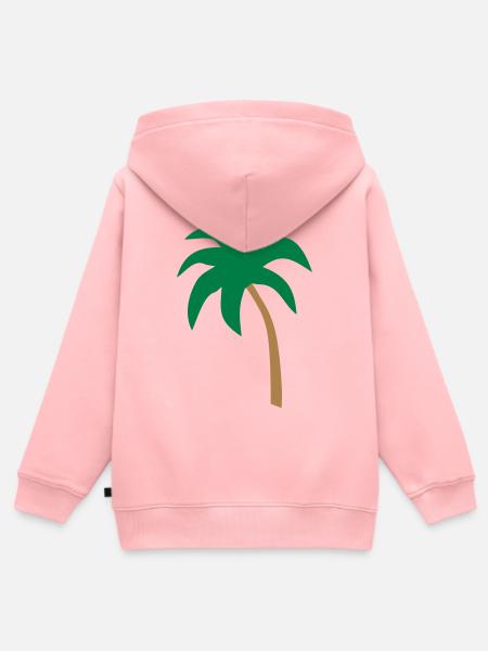 Palme - Kinder Premium Organic Zip Hoodie - Rosa