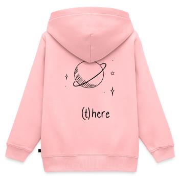 Universe - Kids Premium Organic Zip-up Hoodie - rose - Back - AI Model Kid Female (0cm)
