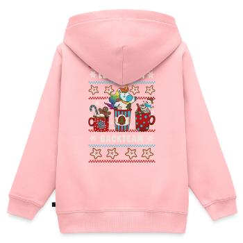 Gingerbread Baking Team - Christmas Baking - Unicorn - Kids Premium Organic Zip-up Hoodie - rose - Back - AI Model Kid Female (0cm)