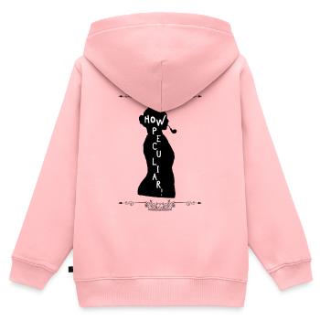 How Peculiar Miss Peregrine! - Sweat Premium à capuche zippé enfant bio - rose - Dos - AI Model Kid Female (0cm)