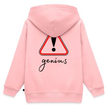 Minimalistisches rotes Dreieck - Kinder Premium Organic Zip Hoodie - Rosa - Hinten - AI Model Kid Female (0cm)