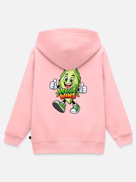 Spitzkohl Humor - Kinder Premium Organic Zip Hoodie - Rosa