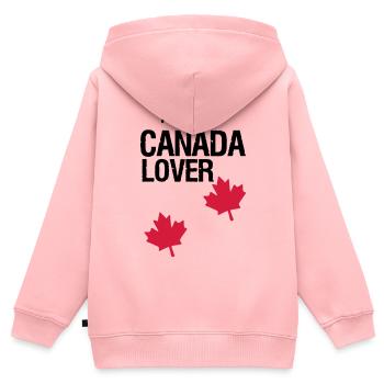 Canada Lover Kanada Land Nordamerika Geschenk - Kinder Premium Organic Zip Hoodie - Rosa - Hinten - AI Model Kid Female (0cm)