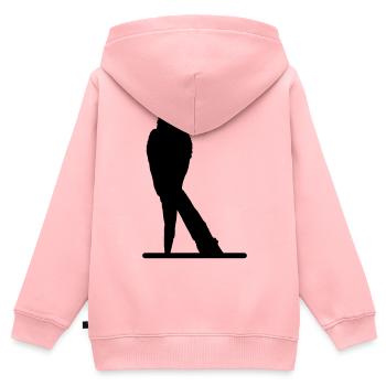 Perroquet - Sweat Premium à capuche zippé enfant bio - rose - Dos - AI Model Kid Female (0cm)