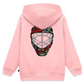 Eishockey, Torwartmaske, Maske - Kinder Premium Organic Zip Hoodie - Rosa - Hinten - AI Model Kid Female (0cm)